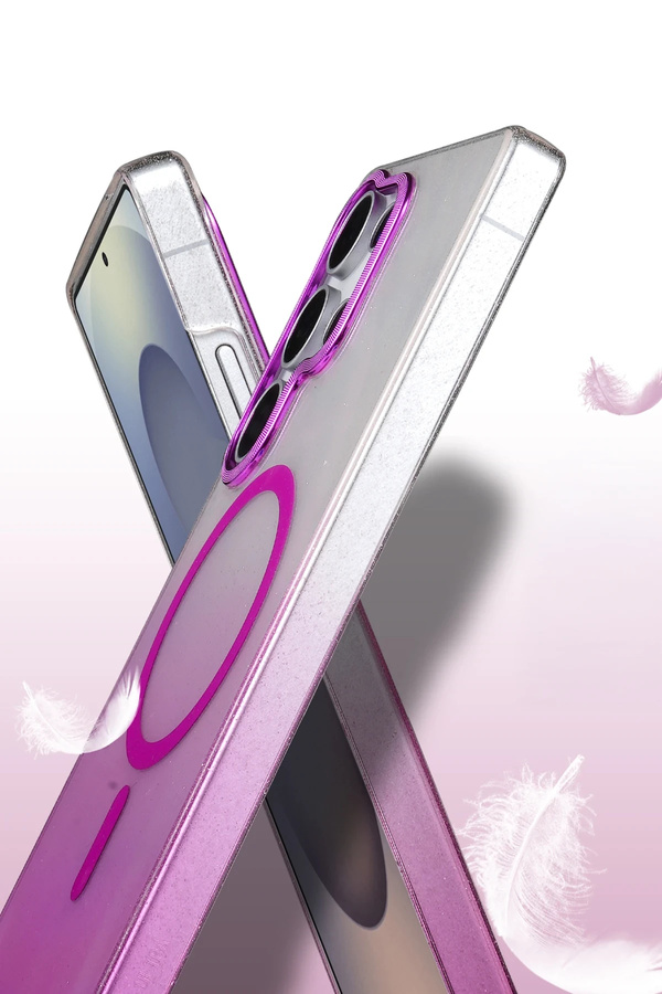 Harmonyaura Samsung Galaxy S25 Ultra Glossy Magsafe Kapak - Mavi̇