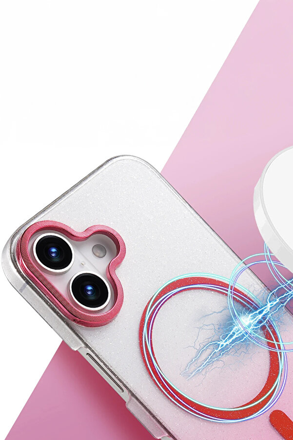 Buti̇k Harmonyaura Apple İphone 16 Glossy Magsafe Kapak - Si̇yah