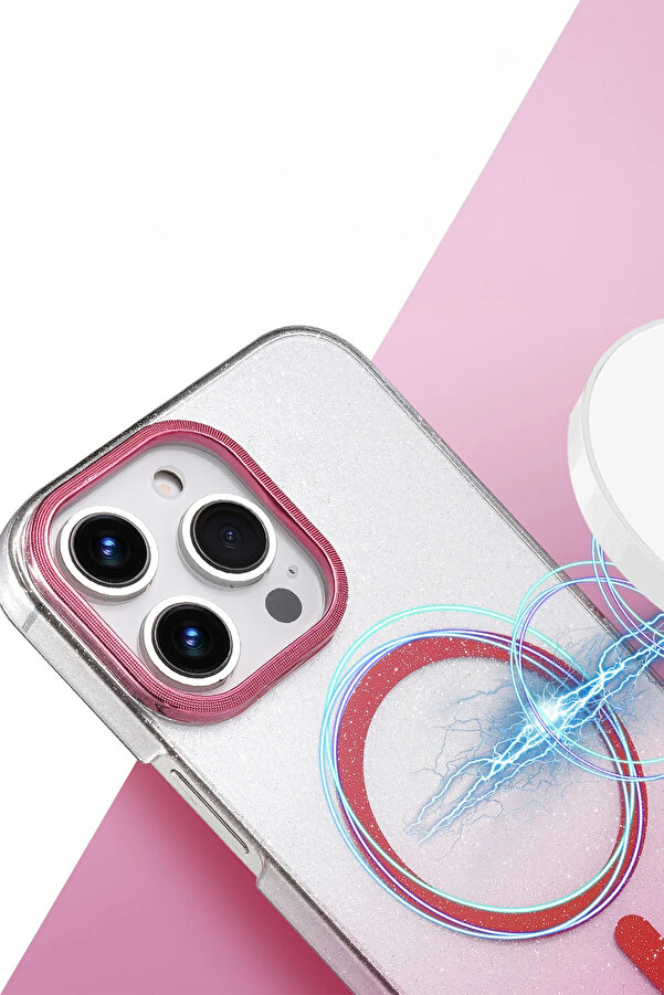 Buti̇k Harmonyaura Apple İphone 16 Pro Glossy Magsafe Kapak - Çöl Ti̇tanyum