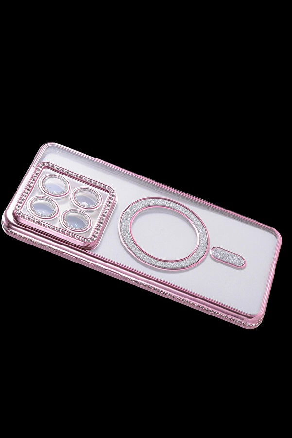 Buti̇k Harmonyaura Xi̇aomi̇ Mi̇ 14T Pro Joke Si̇mli̇ Magneti̇csafe Kılıf - Pembe