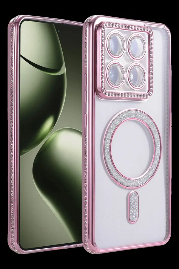 Buti̇k Harmonyaura Xi̇aomi̇ Mi̇ 14T Pro Joke Si̇mli̇ Magneti̇csafe Kılıf - Pembe