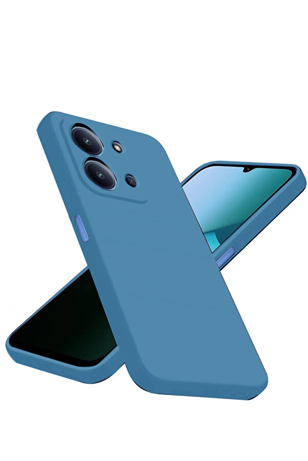 Buti̇k Harmonyaura Xi̇aomi̇ Redmi̇ 15C 4G Nano İçi̇ Kadi̇fe Si̇li̇kon - Mavi̇