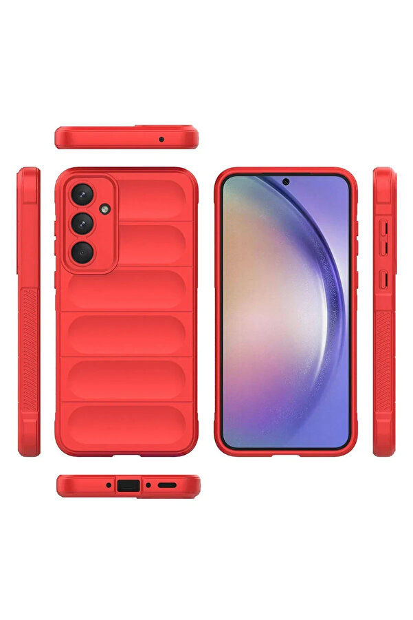 Harmonyaura Samsung Galaxy S25 Fe Opti̇mum Si̇li̇kon - Kırmızı