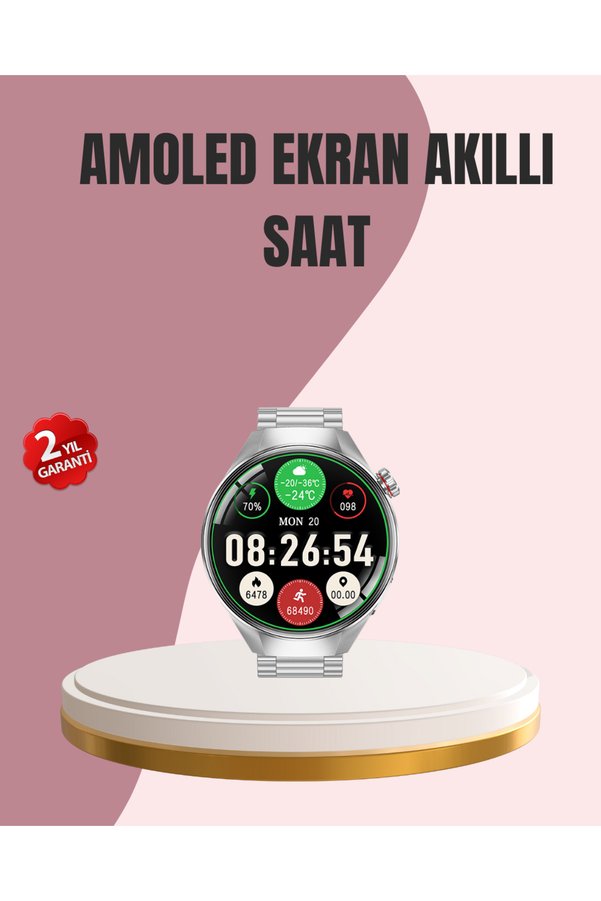 Ethab Giyim Amoled Akıllı Saat Gelişmiş Sensörlü – Kadın Sağlığı Ve Hatırlatma Öz - Glst9024-528