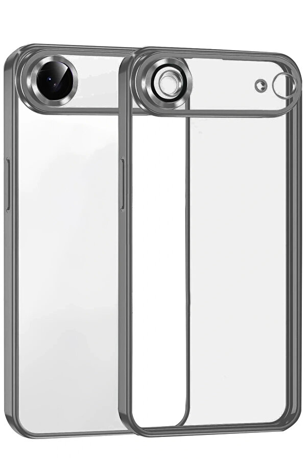 Buti̇k Apple İphone 17 Ai̇r Lensli̇ Si̇li̇kon - Ti̇tan Gri̇-(5796)