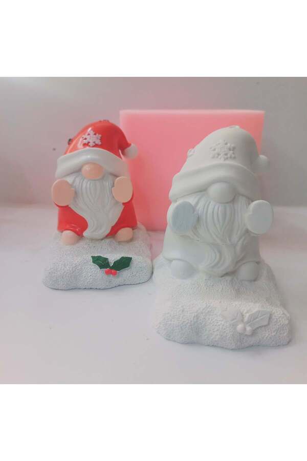 Kalıpcınızburada Noel Baba Telefon Tutucu Si̇li̇kon Kalıp -K8535