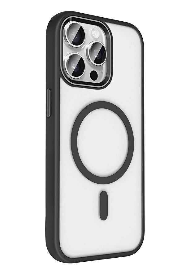 Buti̇k Harmonyaura Apple İphone 15 Pro Max Terea Magsafe Kapak - Si̇yah