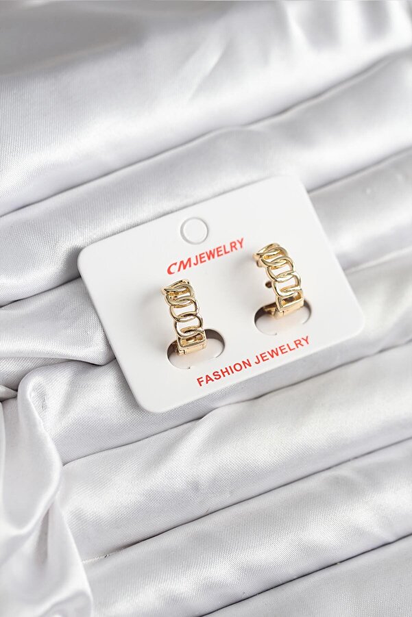 Evi̇mdeyokyok 14K Gold Renk Kaplama Samanyolu Model Cm Kadın Küpe Tj-Bkp11406