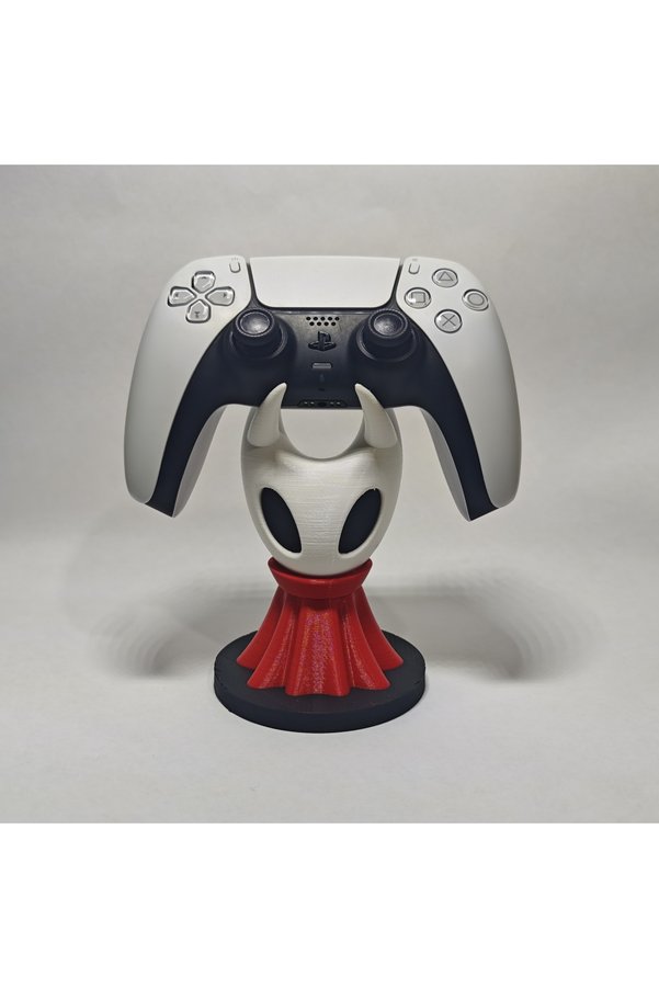 J&K Dizayn DualSense Standı | Hollow Knight Şövalye Temalı 3D Baskı Figür | Koleksiyonluk Oyun Aksesuarı
