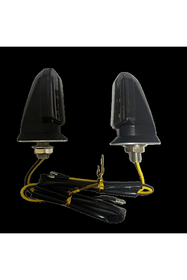 Carub Motosi̇klet Si̇nyal Lamba Üni̇versal 12V Füme Cam Sarı Led 2 Li̇