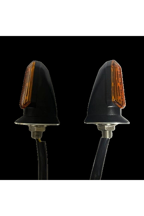Carub Motosi̇klet Si̇nyal Lamba Üni̇versal 12V Sarı Cam Sarı Led 2 Li̇