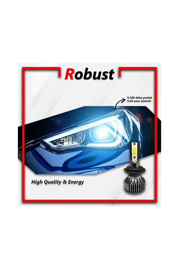 Alkan Mb Robust R1 H7 Led Xenon 10000 / Lümen Uyumlu