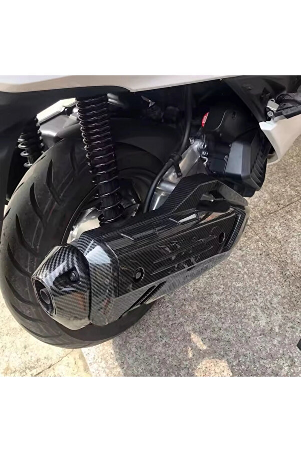 Alkan Mb Pcx 125 2021-24 Modi̇fi̇ye Eksoz Ucu Kapağı Karbon Kaplama