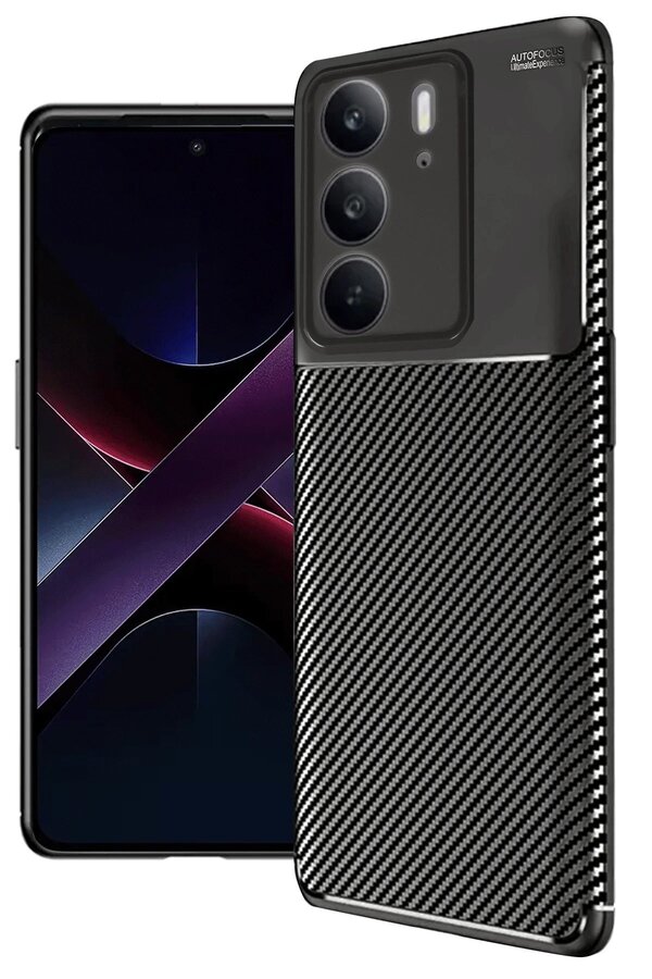 Ykavm Lrz02 Realme C75 4G Auto Focus Karbon Kapak - Si̇yah
