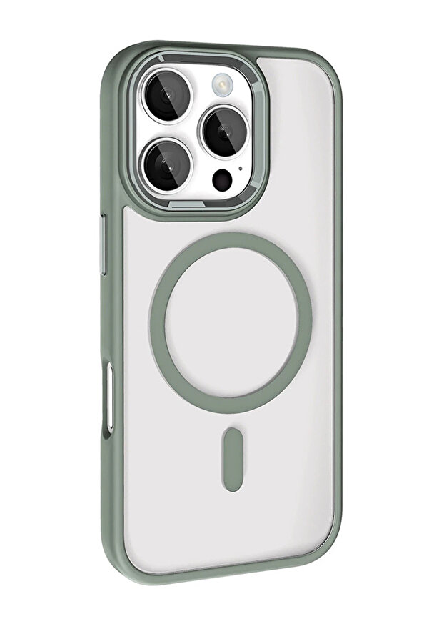 Buti̇k Harmonyaura Apple İphone 16 Pro Max Terea Magsafe Kapak - Ti̇tan Gri̇