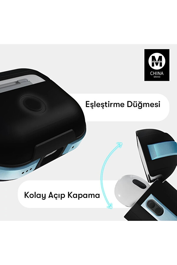 Buti̇k Harmonyaura Ai̇rpods Pro 2 (2.Nesi̇l) Mo-A8 Armor Kılıf - Laci̇vert