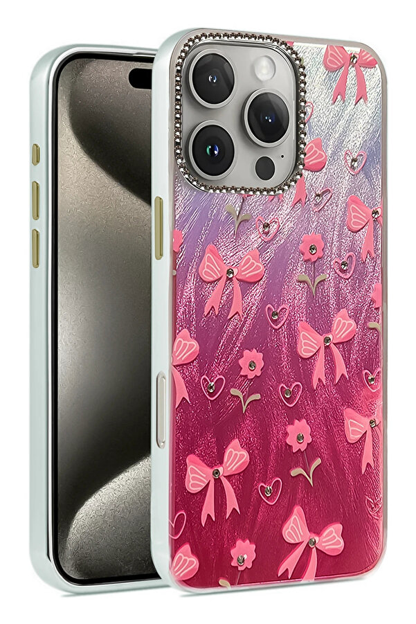 Buti̇k Harmonyaura İphone 16 Pro Max Kılıf Blade Aynalı Desenli̇ Kapak - Desen 3