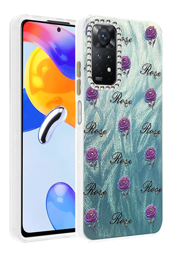 Buti̇k Harmonyaura Xi̇aomi̇ Redmi̇ Note 12 Pro 4G Kılıf Blade Aynalı Desenli̇ Kapak - Desen 9