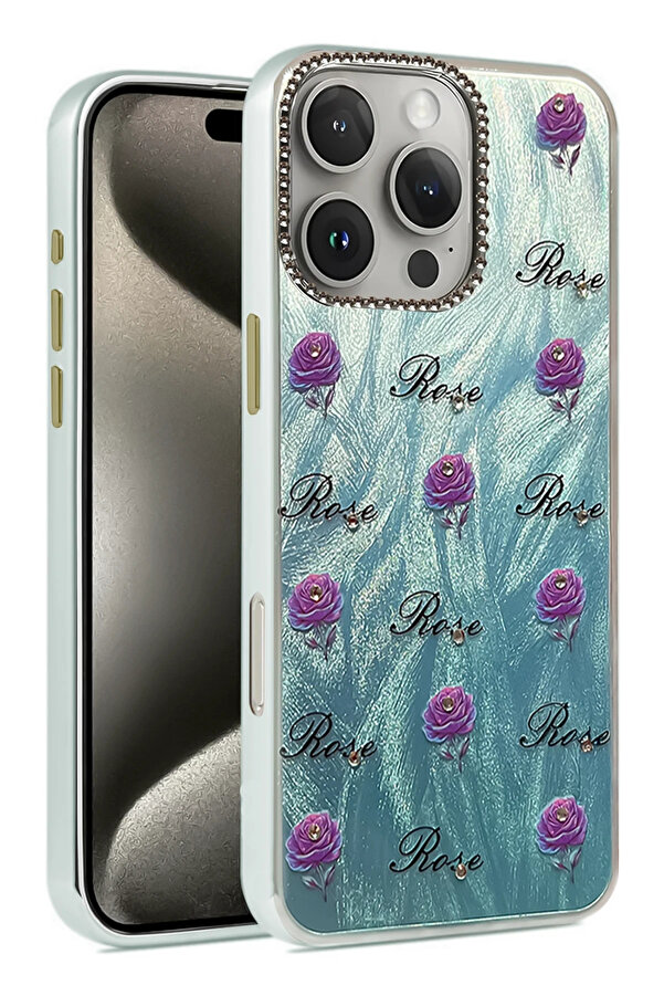 Buti̇k Harmonyaura İphone 16 Pro Max Kılıf Blade Aynalı Desenli̇ Kapak - Desen 9
