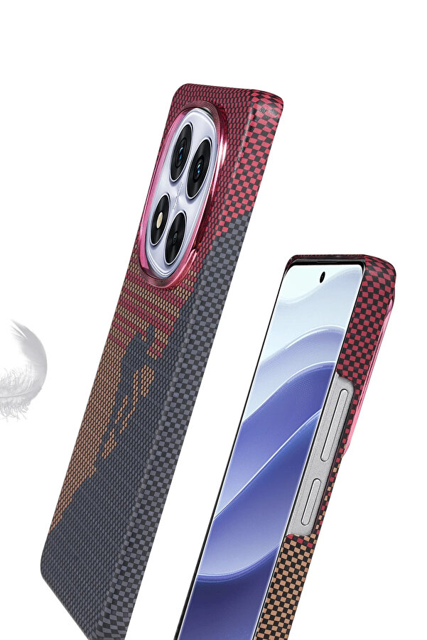 Buti̇k Harmonyaura Xi̇aomi̇ Redmi̇ Note 14 Pro Plus Vega Magsafe Kapak - Gri̇