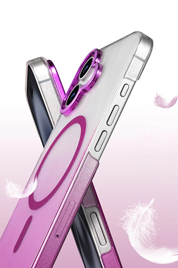 Buti̇k Harmonyaura Apple İphone 16 Glossy Magsafe Kapak - Mavi̇