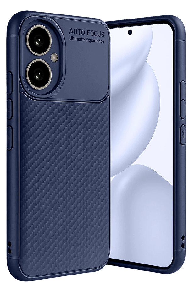 Buti̇k Harmonyaura Honor 400 Kılıf Auto Focus Karbon Kapak - Laci̇vert