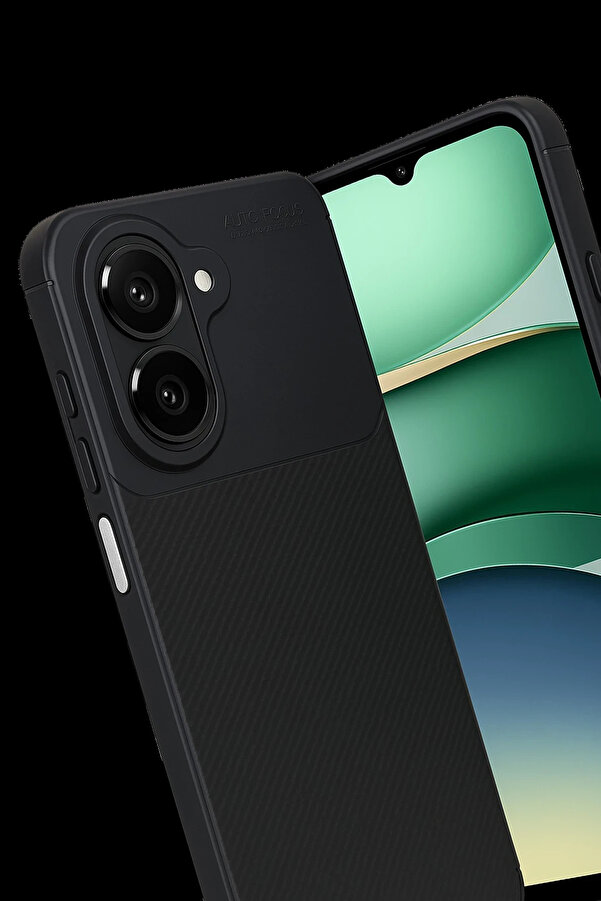 Buti̇k Harmonyaura Xi̇aomi̇ Redmi̇ A5 4G Auto Focus Karbon Kapak - Si̇yah