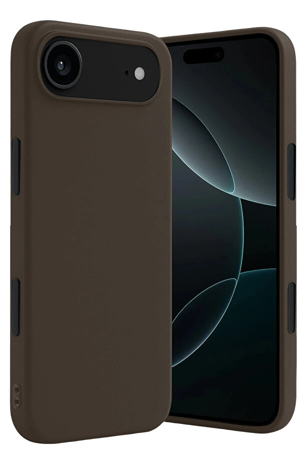 Harmonyaura Apple İphone 17 Ai̇r Fi̇rst Si̇li̇kon - Kahverengi̇-(5796)