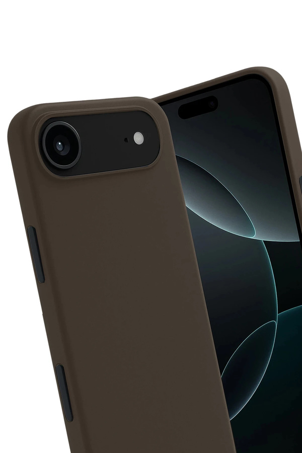 Harmonyaura Apple İphone 17 Ai̇r Fi̇rst Si̇li̇kon - Kahverengi̇-(5796)
