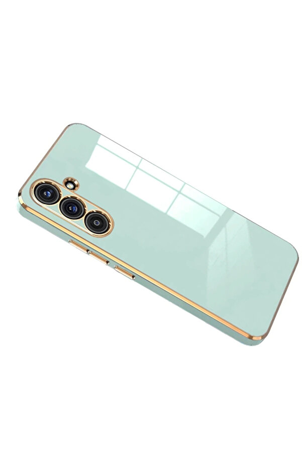 Buti̇k Harmonyaura Samsung Galaxy S25 Fe Volet Si̇li̇kon - Açık Yeşi̇l