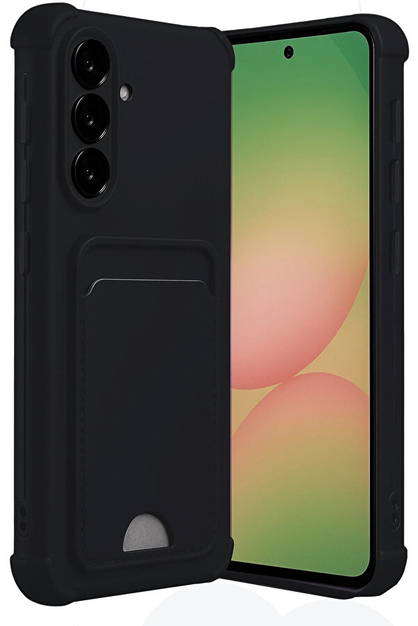 Buti̇k Harmonyaura Samsung Galaxy A17 5G Kelvi̇n Kartvi̇zi̇tli̇ Si̇li̇kon - Si̇yah