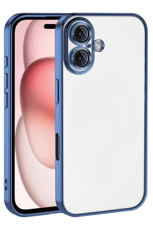 Buti̇k Apple İphone 17 Lensli̇ Si̇li̇kon - Açık Mavi̇-(5796)