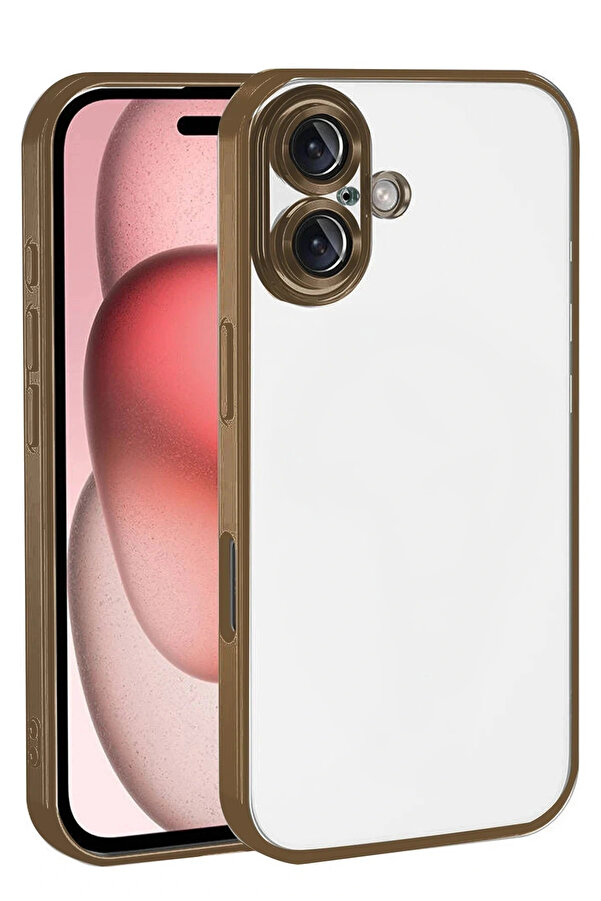 Buti̇k Apple İphone 17 Lensli̇ Si̇li̇kon - Çöl Ti̇tanyum-(5796)