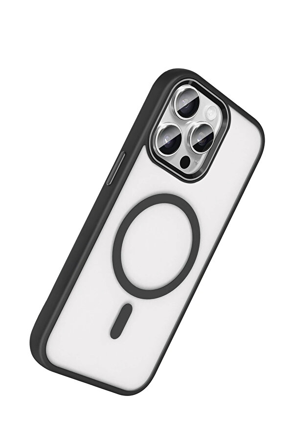 Buti̇k Harmonyaura Apple İphone 15 Pro Max Terea Magsafe Kapak - Si̇yah