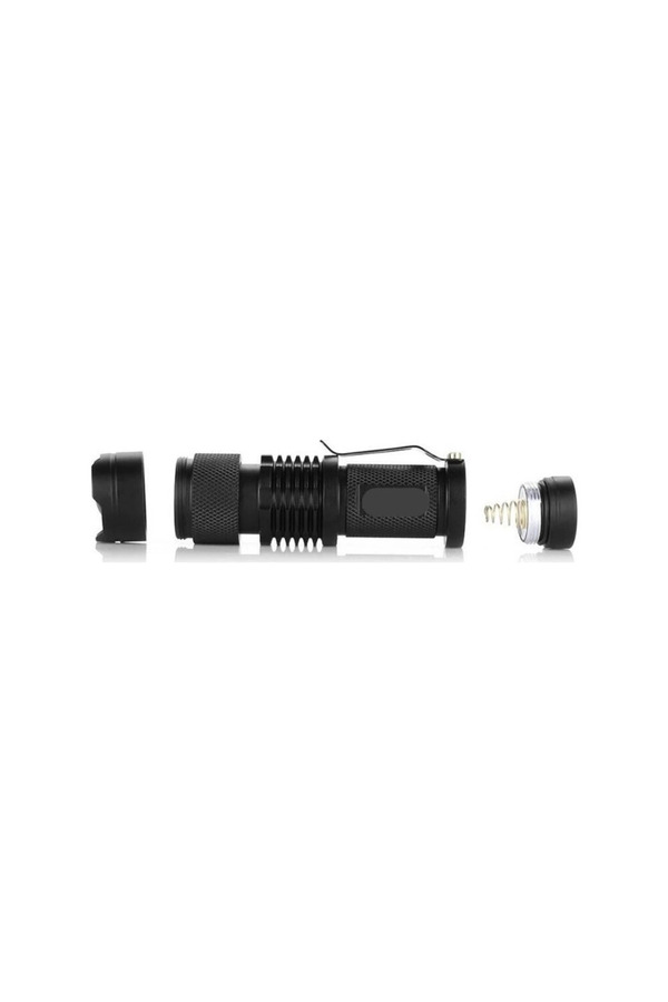 Evi̇mdeyokyok Km-87 Poli̇s Ti̇pi̇ Zoomlu Şarjlı Metal Dağ Kamp Cep Feneri̇ Cree Led 2300 Lumens