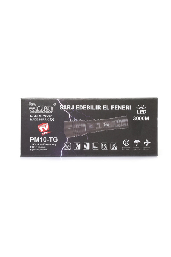 Evi̇mdeyokyok 3000 Lümen Güçlü El Feneri̇ Wt-600