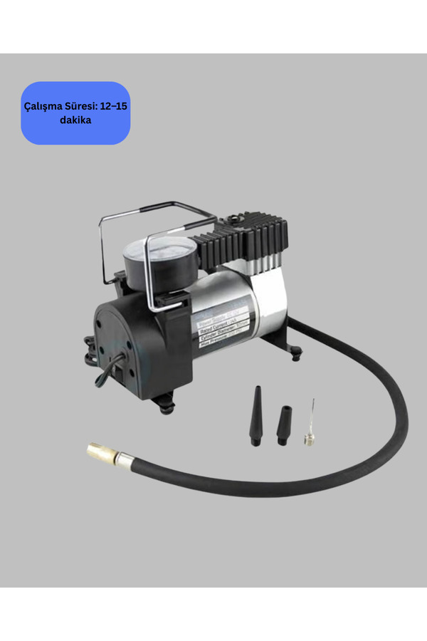 Ethab Giyim Araç Çakmak Girişli Metal Hava Kompresörü 10A Güçlü Motor - Glst9988-2935