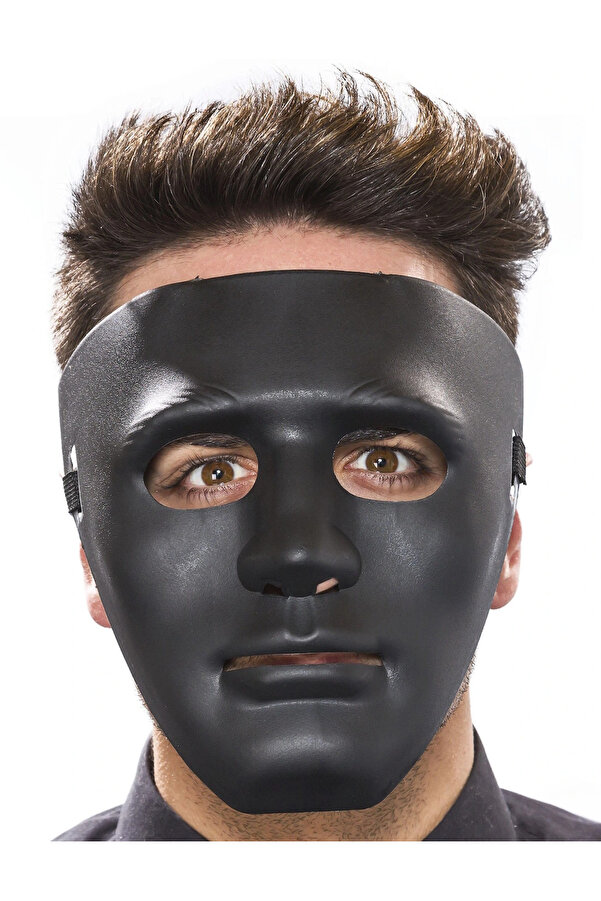 Evi̇mdeyokyok Si̇yah Renk Hi̇p Hop Anoni̇m Jabbawockeez Dans Maskesi̇ 18X19 Cm
