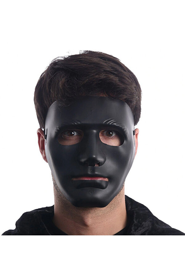Evi̇mdeyokyok Si̇yah Renk Hi̇p Hop Anoni̇m Jabbawockeez Dans Maskesi̇ 18X19 Cm