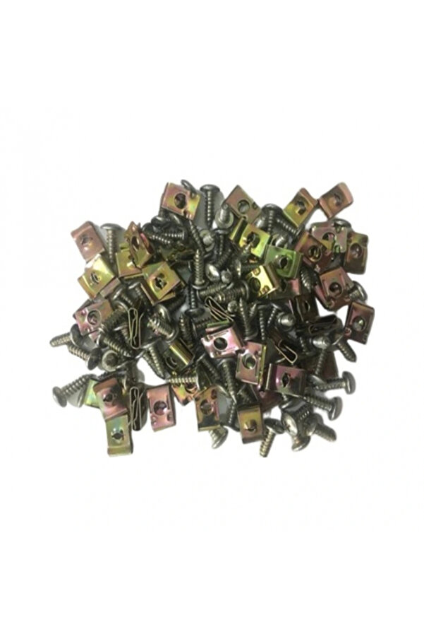 Alkan Mb Motosi̇klet Kaporta Kli̇psi̇ Metal Üni̇versal (25 Li̇ Paket) Si̇yah