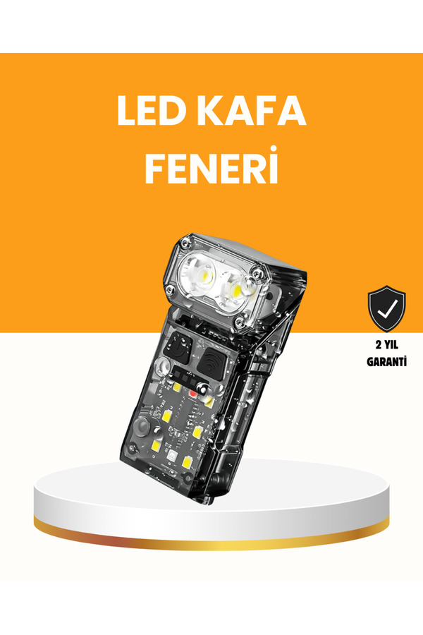 Home Kamp Ve Outdoor İçin Led Far 10 Saat Pil Sensörlü Manyetik