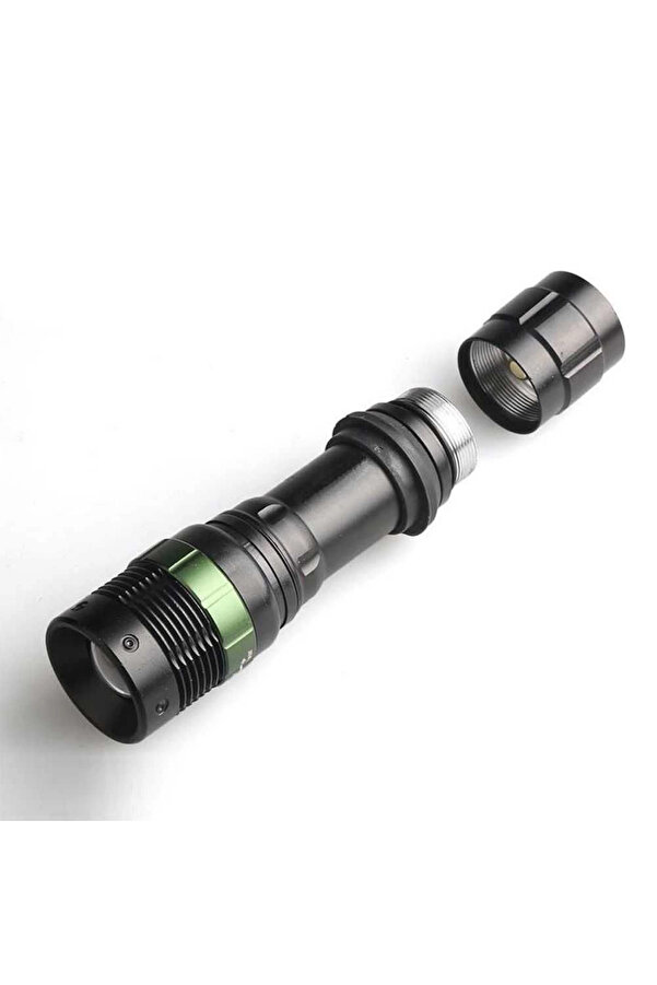 Evi̇mdeyokyok Black Wt-037-Şarjlı Zoomlu Aci̇l Durum Feneri̇