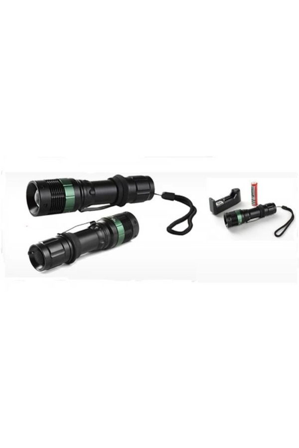 Evi̇mdeyokyok Power Style 500 Lumen 600 Metre Işık Uzantılı Zoomlu Şarjlı El Feneri̇ 6109