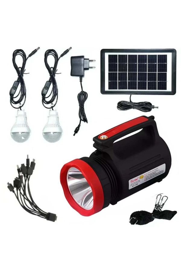 Evi̇mdeyokyok Solar Güneş Enerji̇li̇ Fener Işıldak Led Ampül Wt-315