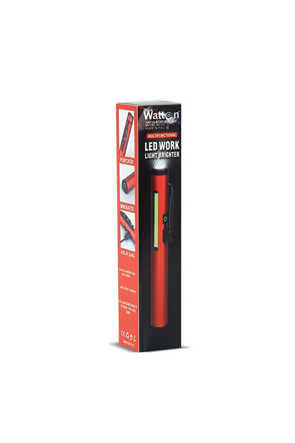 Evi̇mdeyokyok Şarjlı Mıknatıslı Çalışma Lambası Cep Feneri̇ Wt-307-S