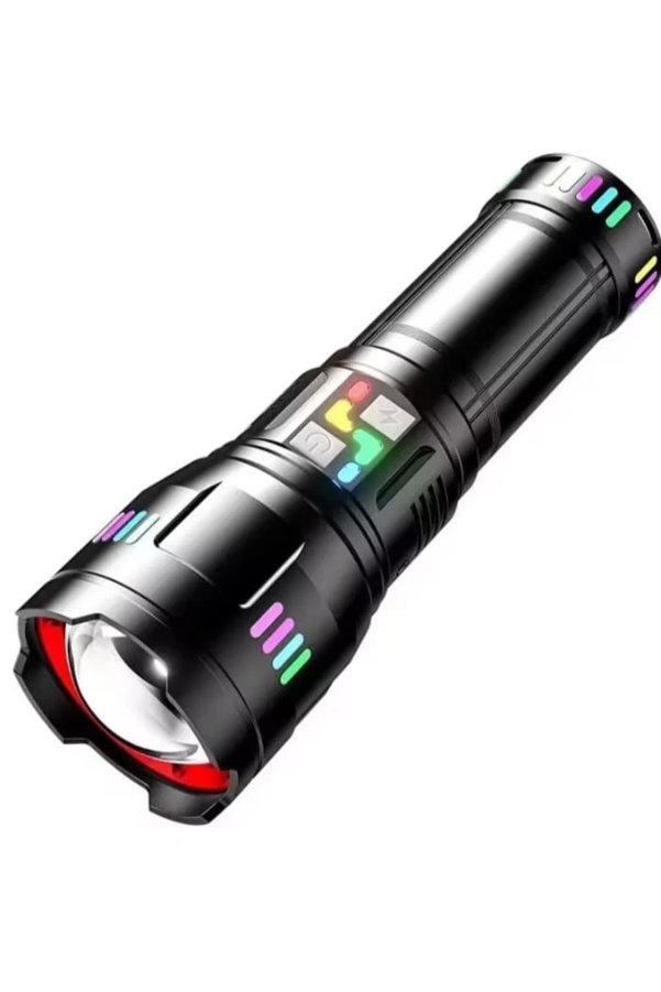 Evimdeyokyok Pro F-3002 Alüminyum Tg Led Gece Şeritli Type-C Şarjlı El Feneri