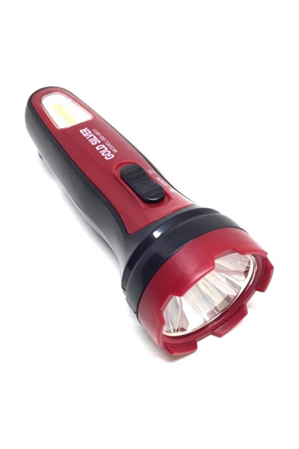 Evi̇mdeyokyok Gold Sılver Gs-4511 1 Watt+1 Watt Cob Led Li̇ Şarjlı El Feneri̇