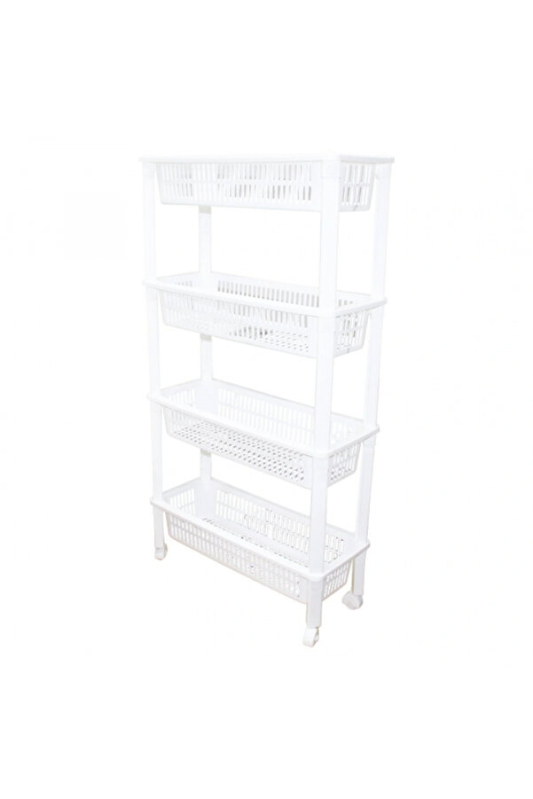Go İthalat 4 Katlı Düzenleyi̇ci̇ - Raf Üni̇tesi̇ Tekerlekli̇ 510X205X945Mm (5324)