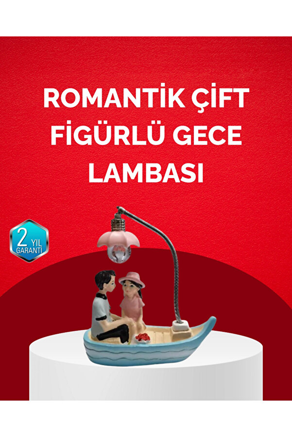 Buti̇k Sevgi̇li̇ler Günü İçi̇n Romanti̇k Çi̇ft Fi̇gürlü Dekorati̇f Gece Lambası