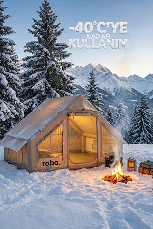ROBO 6 Kişilik 4 Mevsim Şişme Kamp Çadırı